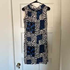 1960s Animal Print Shift Dress